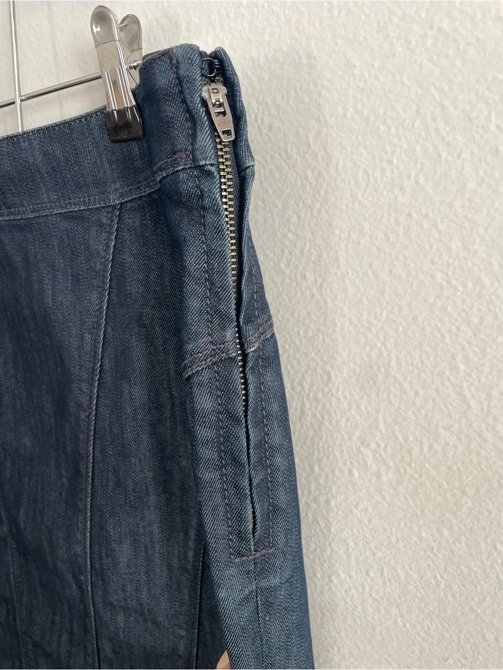 Ann Taylor Dark Blue Denim Pencil Skirt